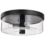 Nuvo Lighting 60/8065 Clarksville 3 15"W Flush Mount Drum - Black. Fixed Price $241.99.