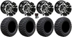 Lsi Warlock 10" Black Golf Wheels 22X11-10 X-trail Tires E-z-go & Club Car. Fixed Price $636.00.