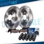 11.89" Rear Disc Rotors & Brake Pads W/20PC Lug Nuts Lincoln Mkz Ford Fusion. Fixed Price $96.46.