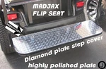 Madjax Model Golf Cart Diamond Plate Flip Seat Step Cover Ezgo-club Car-yamaha. Fixed Price $60.00.