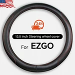 Golf Cart Steering Wheel Cover For Ezgo 13.5 To 14" Universal Leather Non-slip. Fixed Price $32.99.