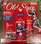 Old Spice Nfl Collection Box Contains 1 Body Spray, Deodorant, Wash. Fixed Price $34.99.